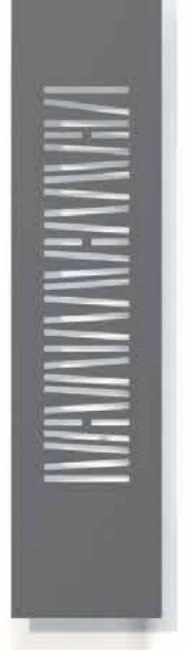 Coluna decorativa Nv 17 para portão de alumínio