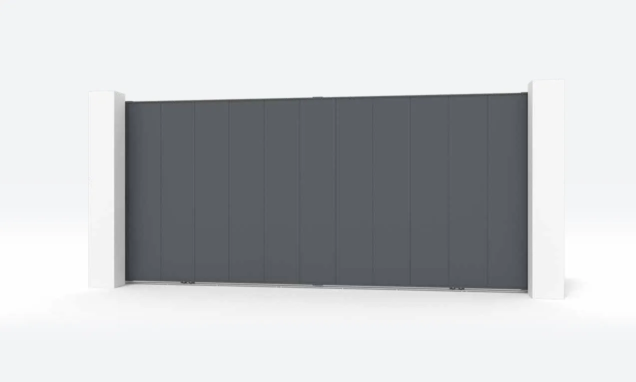 Portão de alumínio Painel Liso Premium