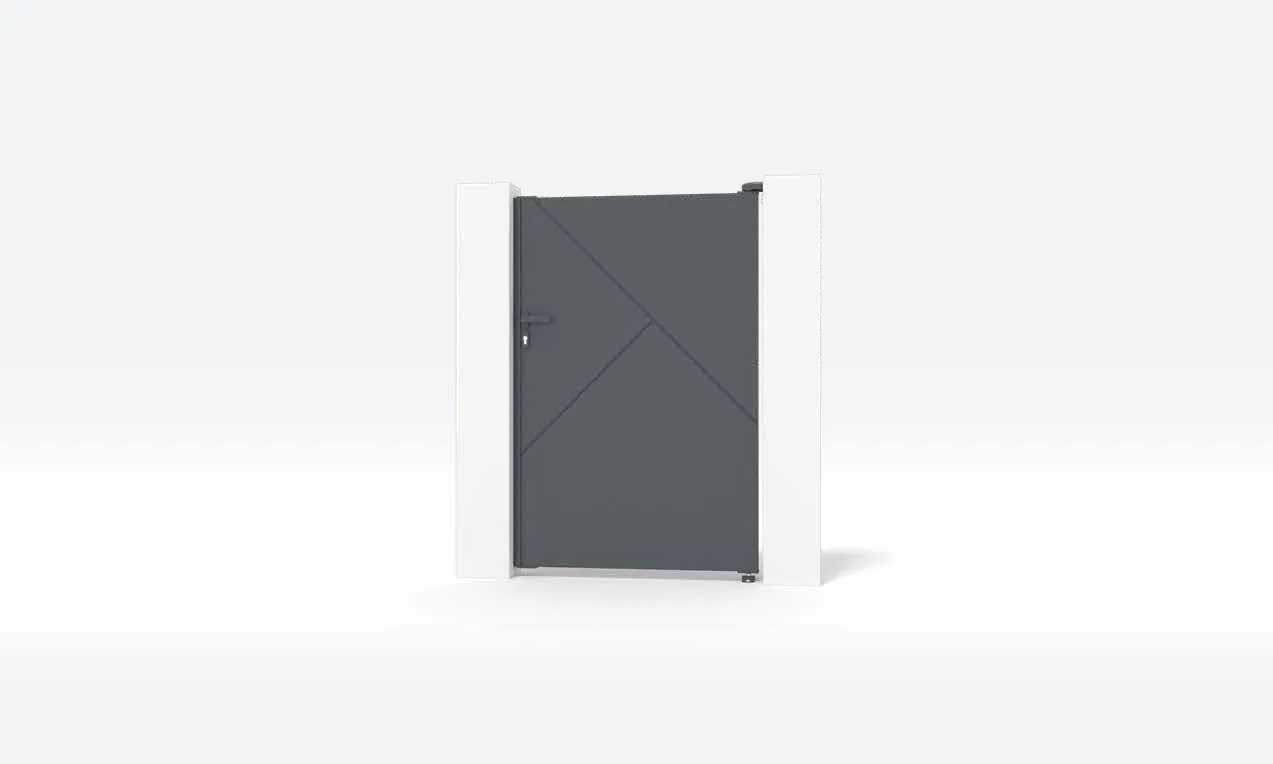 Portão de Alumínio Painel com Losangos — Porta pedonal